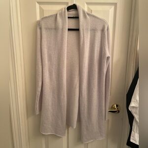 InCashmere Soft Cream Open Front Cardigan